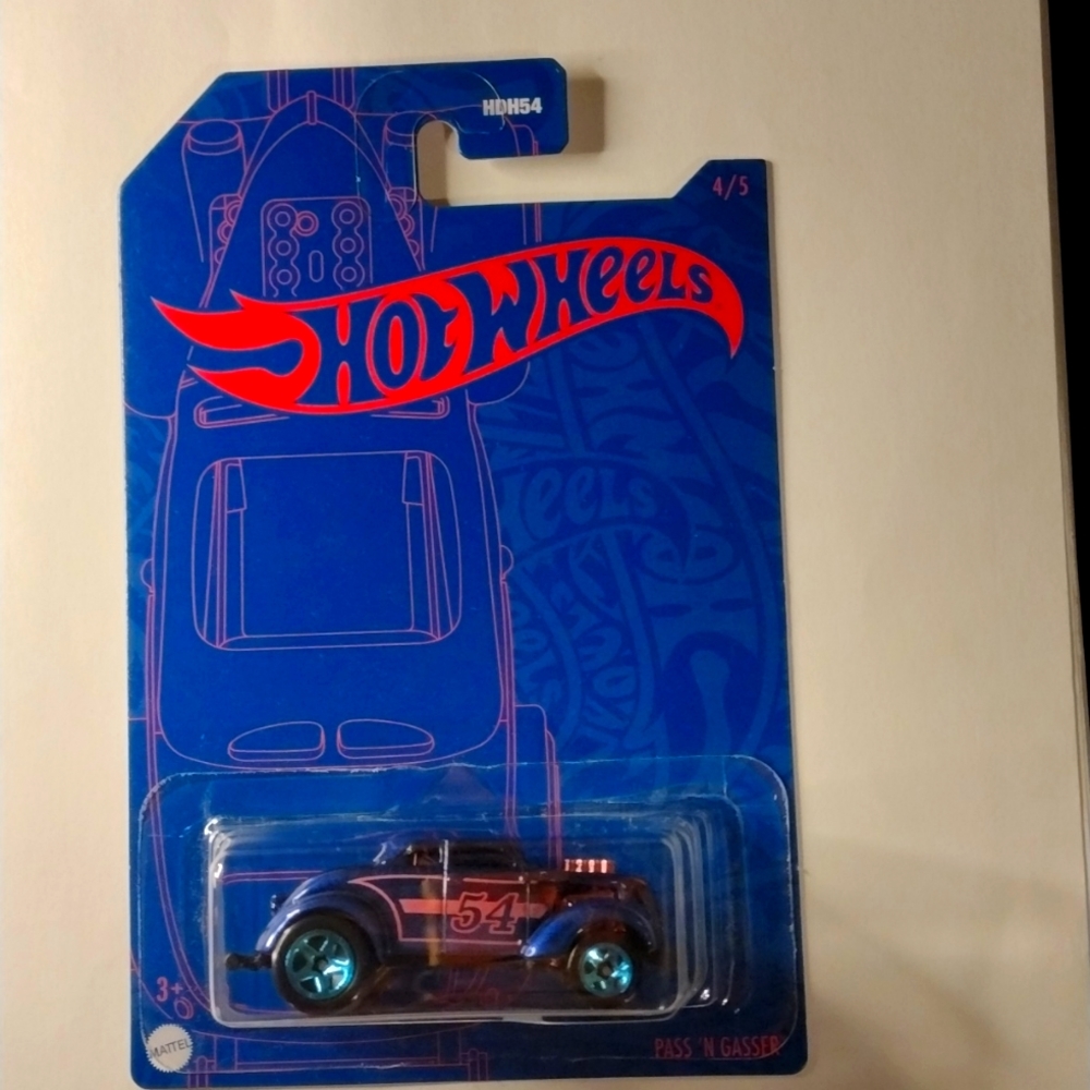 Hot Wheels 2022- Satin & Pink- 54th Anniversary-Pass n Gasser